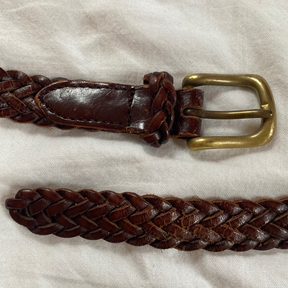 Brown genuine leather bracelet - Picture 2 of 5